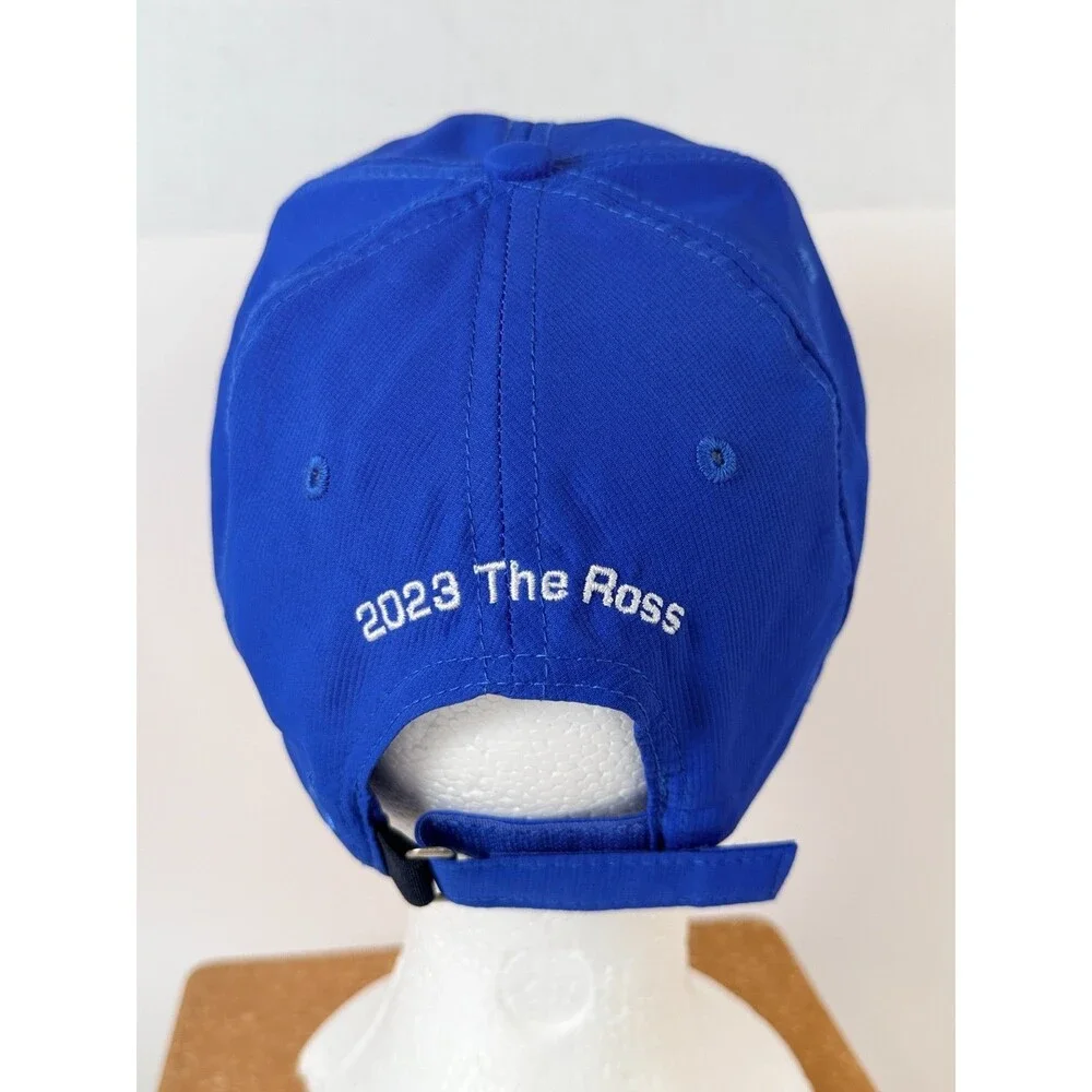 AHEAD Performance Golf Hat UPF 50+ 2023 The Ross Classic Fit Strap Back Blue